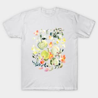 Apple Picking | Fruits and florals watercolor T-Shirt